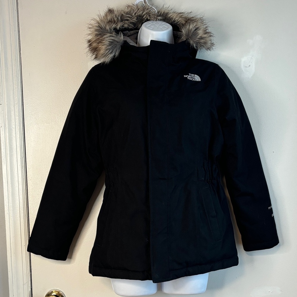 The North Face Black Jacket with Fur Trim